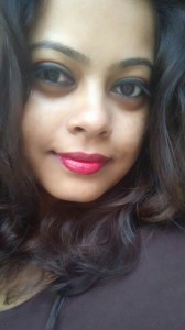 Wearing Oriflame The One Colour Unlimited Lipstick Endless Red