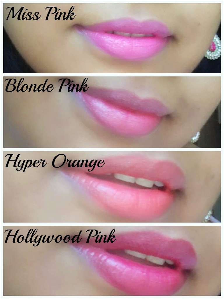 Elle18 Color Boost Lipstick Swatches
