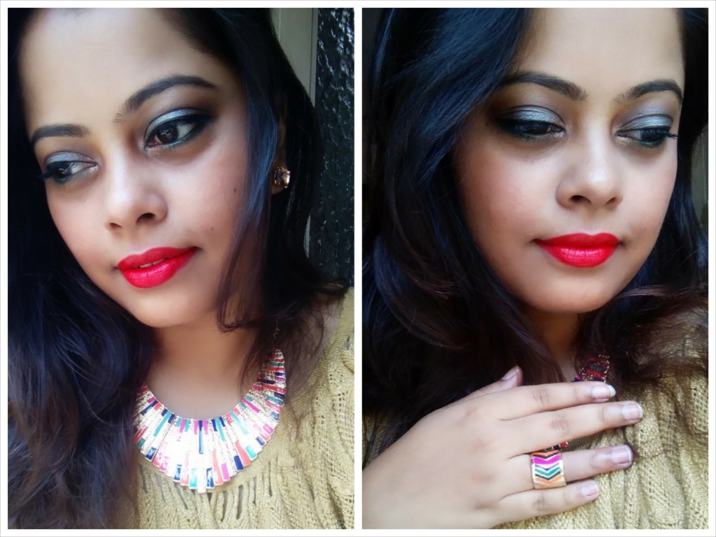 Orange Makeup Look Featuring MAC Lady Danger and LimeRoad Jewelry