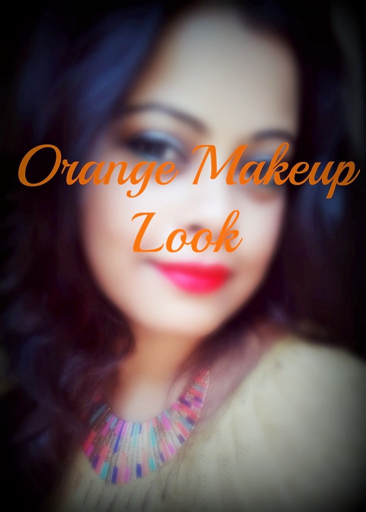 Orange Makeup Look