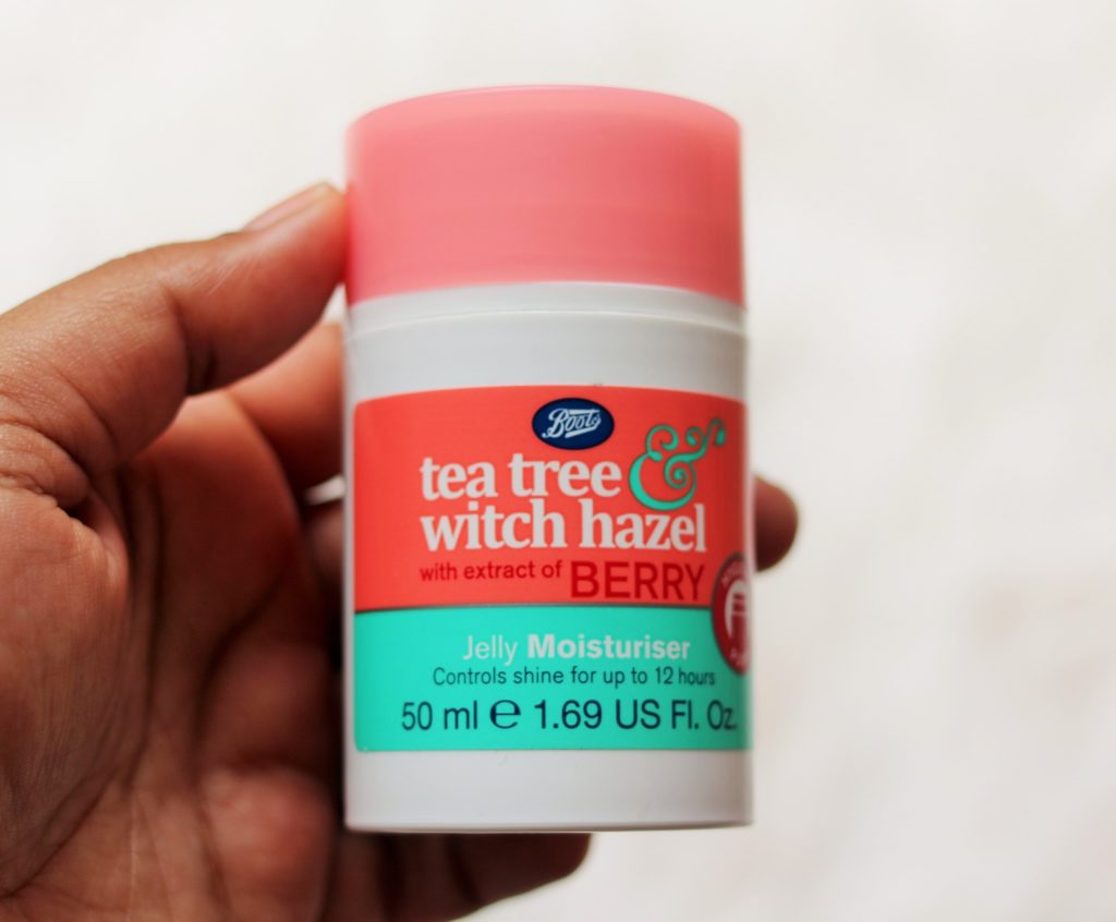 Boots Tea Tree & Witchhazel Jelly Moisturiser with Berry Extracts